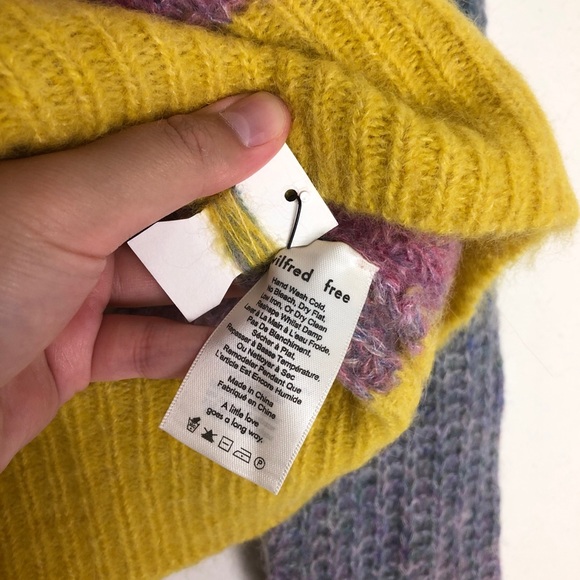 NWT Wilfred Free Laney Sweater in Rainbow Melange - Picture 9 of 11